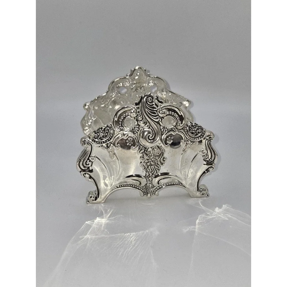 Godinger Silver Plate Ornate Baroque Knife Rest Holder Victorian Style‎